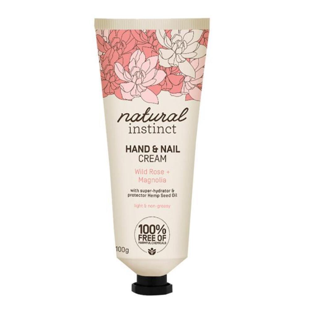Natural Instinct Hand &amp; Nail Cream Wild Rose + Magnolia 100g