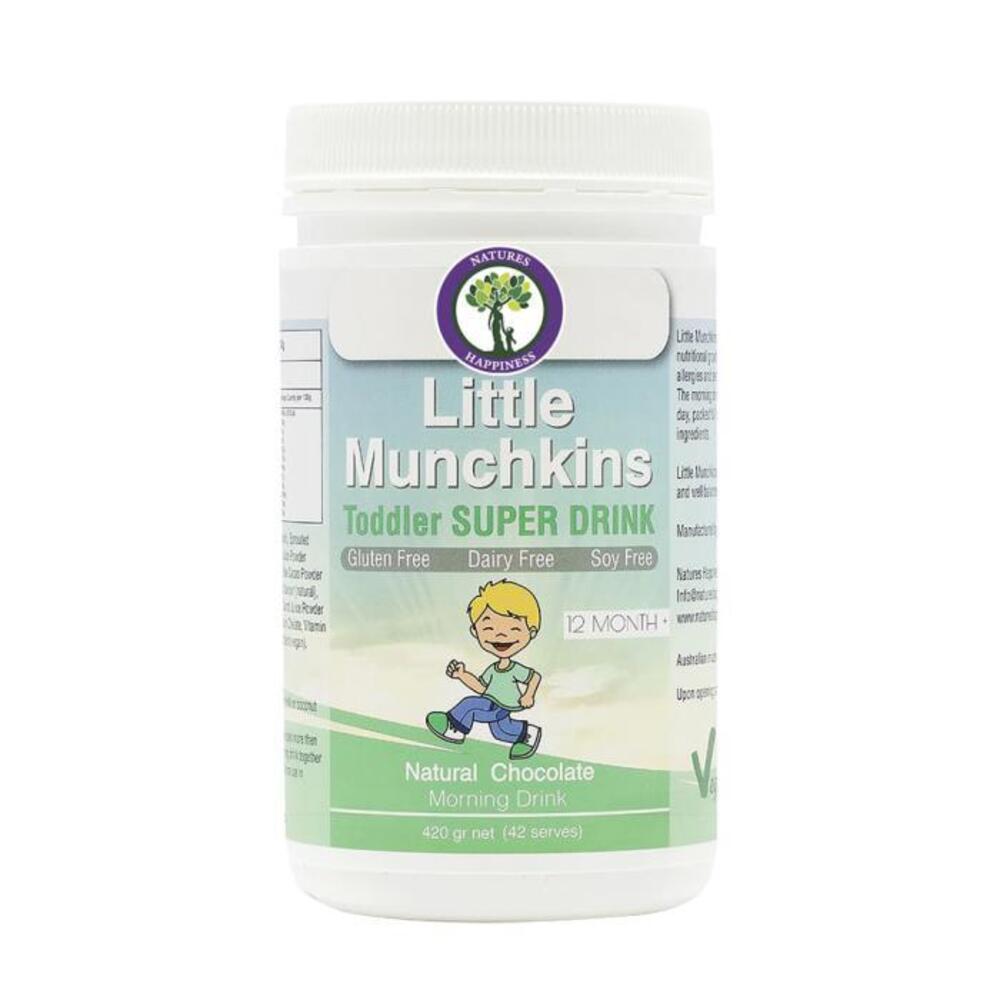 Natures Happiness Little Munchkins Toddler Super Drink (Morning) Natural Chocolate 420g