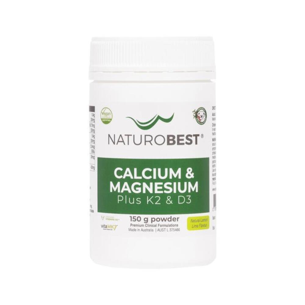 NaturoBest Calcium &amp; Magnesium Plus K2 &amp; D3 150g