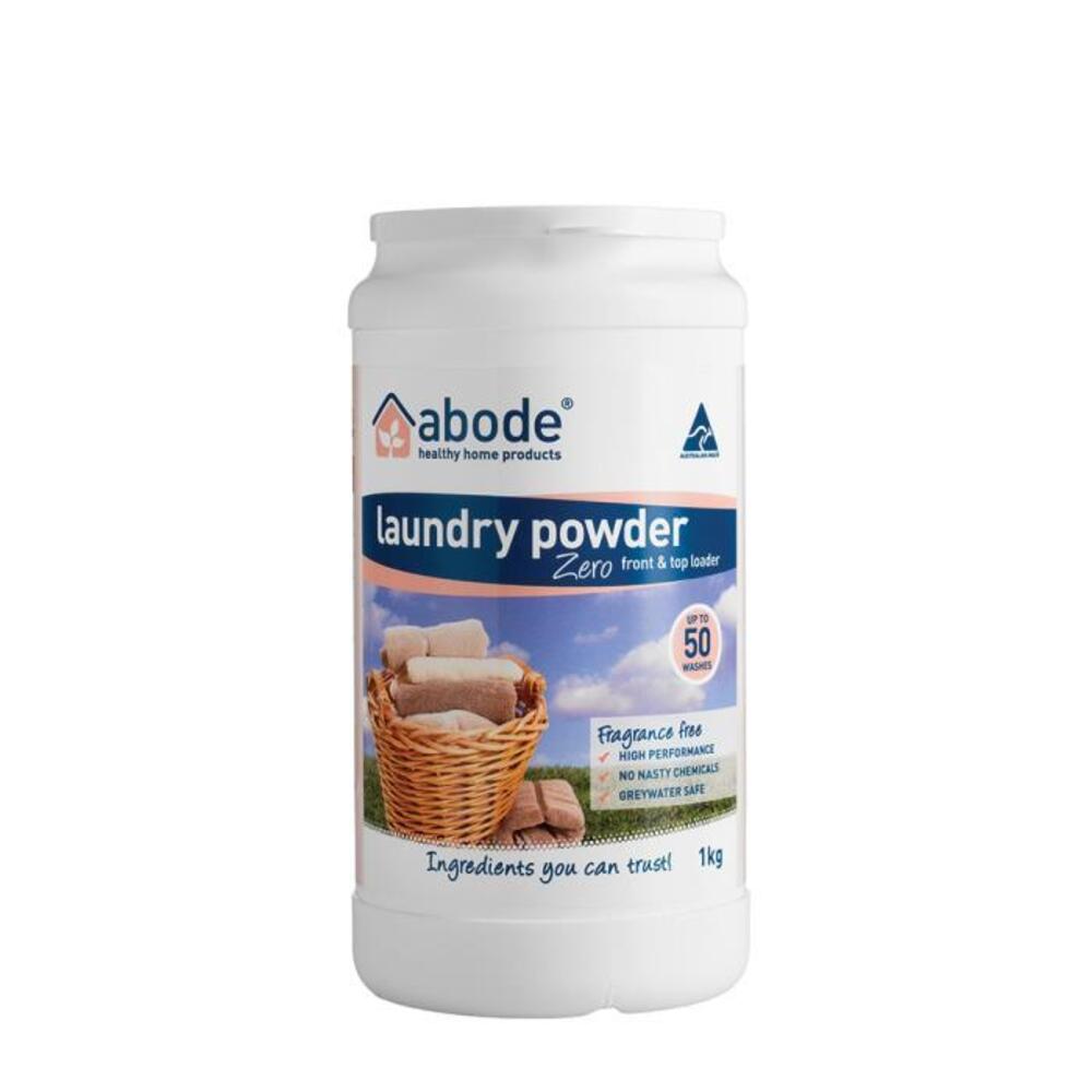 Abode Laundry Powder (Front &amp; Top Loader) Zero 1kg