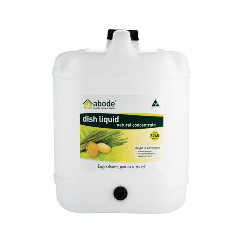 Abode Dish Liquid Concentrate Ginger &amp; Lemongrass Drum with Tap 15L
