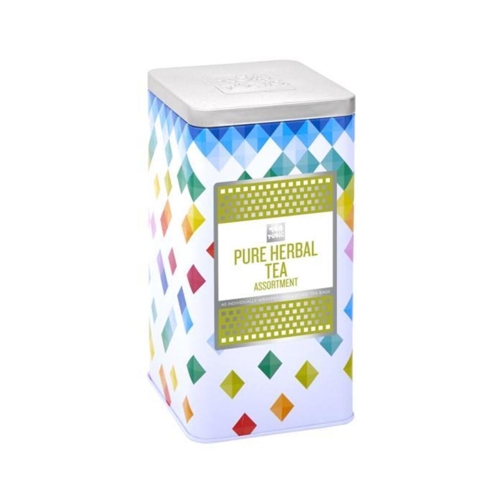 Tea Tonic Organic Tall Tin Pure Herbal Range x 40 Tea Bags