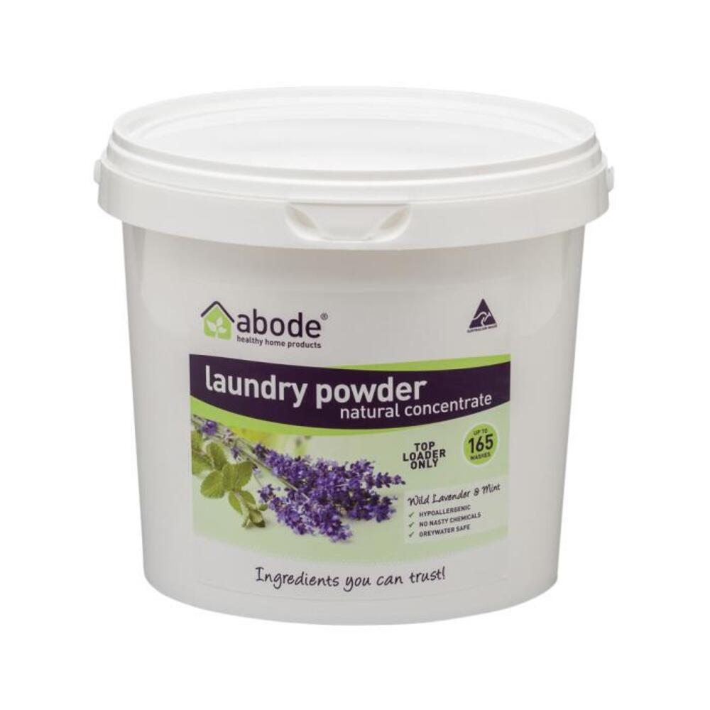 Abode Laundry Powder (Front &amp; Top Loader) Wild Lavender &amp; Mint Bucket 4kg