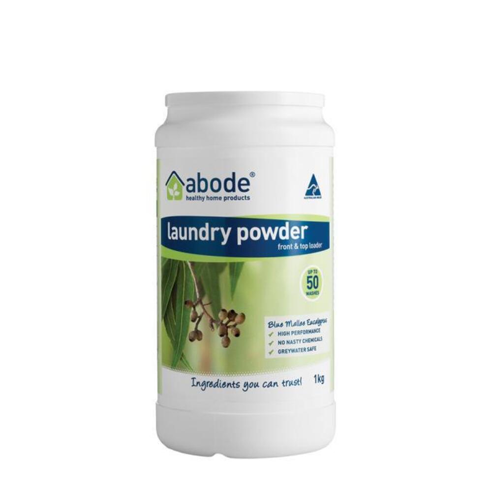 Abode Laundry Powder (Front &amp; Top Loader) Blue Mallee Eucalyptus 1kg