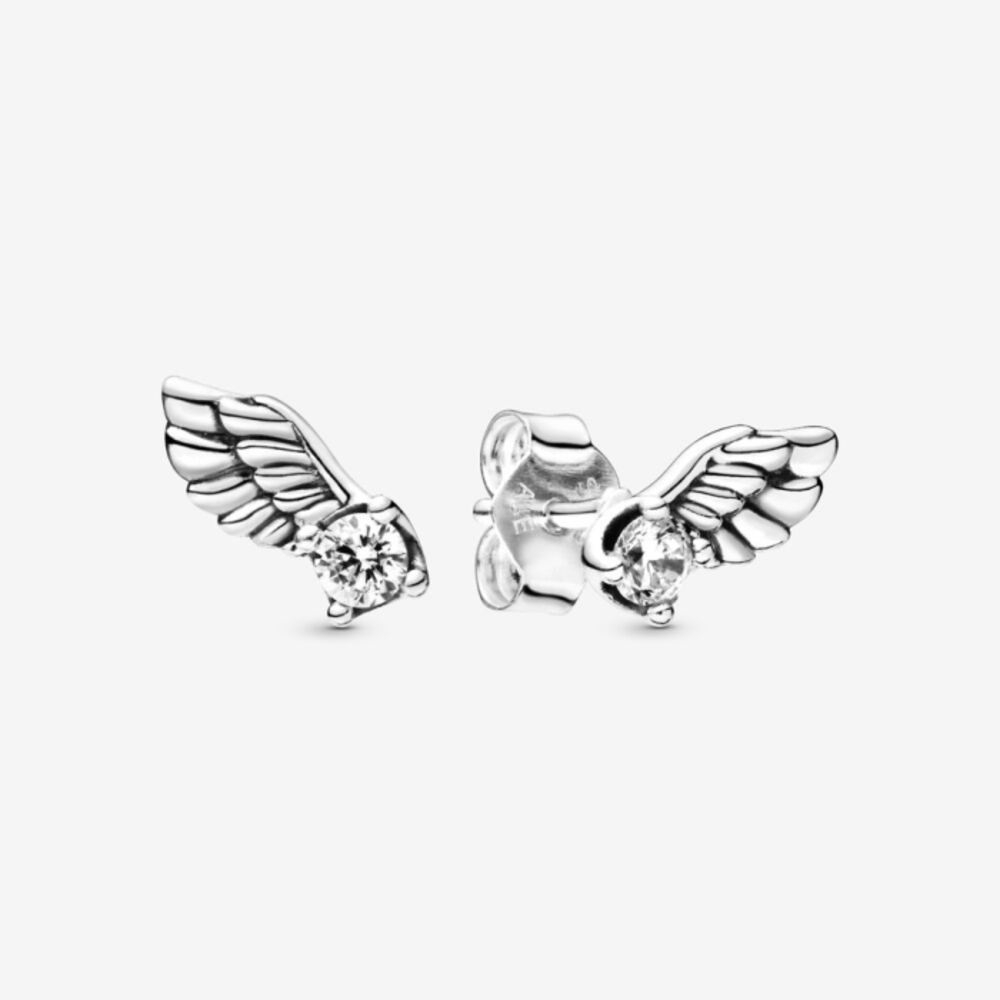 판도라 스파크링 엔젤 윙 스터드 이어링 298501C01, Pandora Sparkling Angel Wing Stud Earrings 298501C01