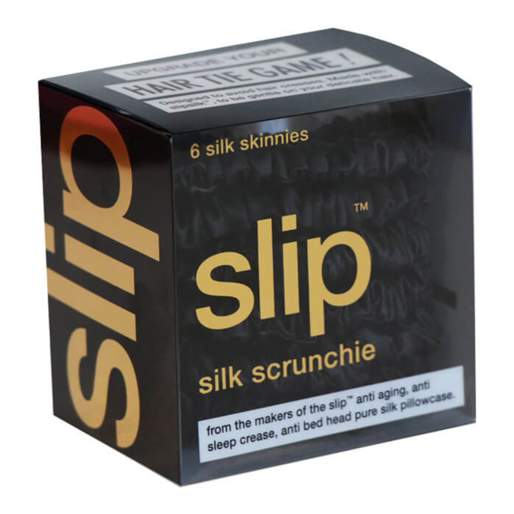 슬립 스키니 실크 스크런치스 - 블랙 I-042540, Slip Skinny Silk Scrunchies - Black I-042540