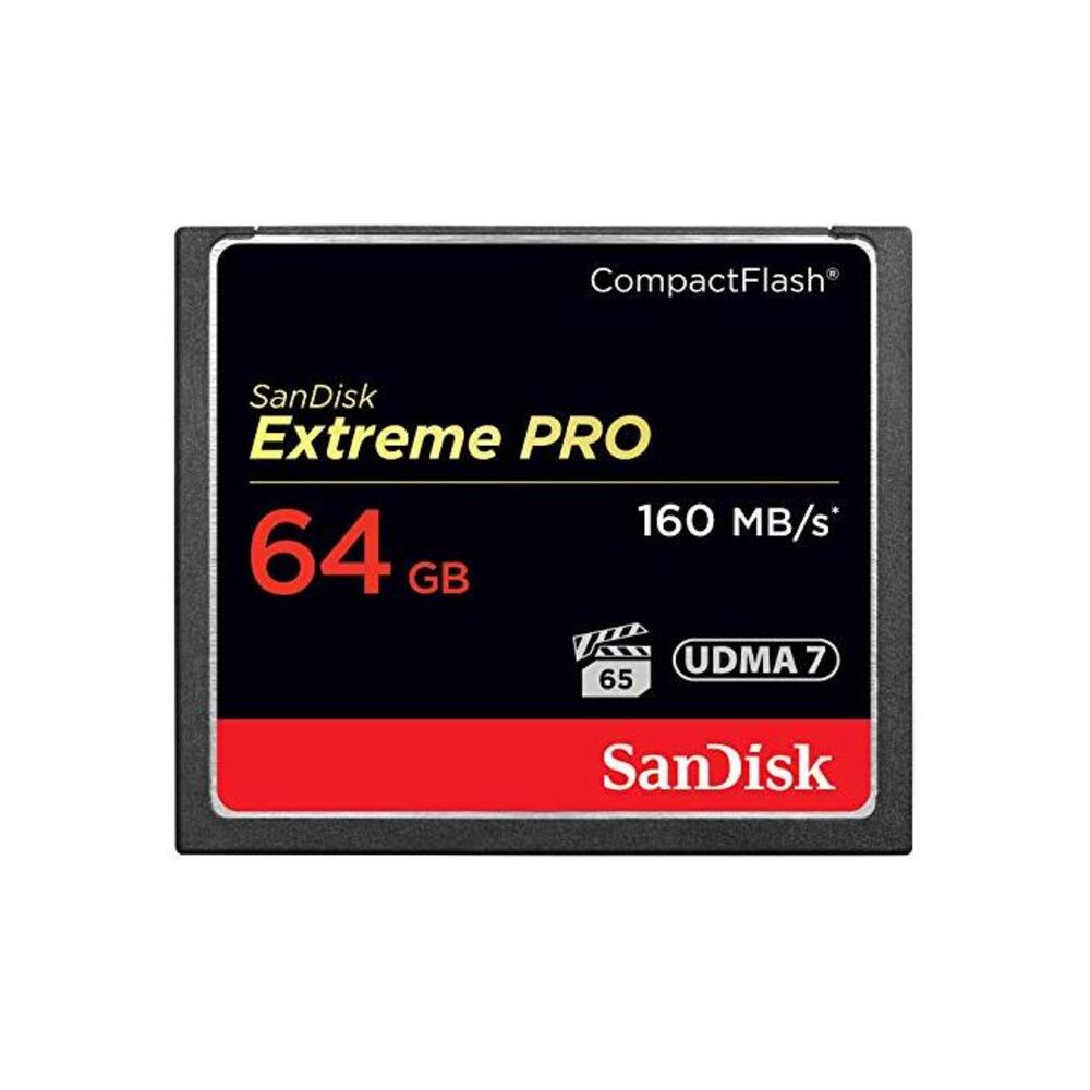 SanDisk Extreme PRO 64GB Compact Flash Memory Card UDMA 7 Speed Up to 160MB/s- SDCFXPS-064G-X46 (Label May Change),Black B00ECEVFFO