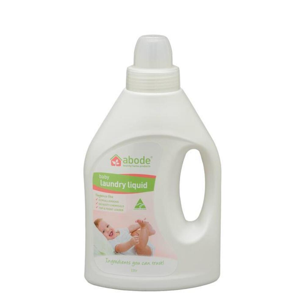 Abode Laundry Liquid (Front &amp; Top Loader) Baby (Fragrance Free) 1L