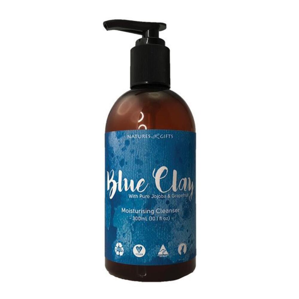 Clover Fields Natures Gifts Essentials Blue Clay with Jojoba &amp; Grapefruit Moisturising Cleanser 300ml