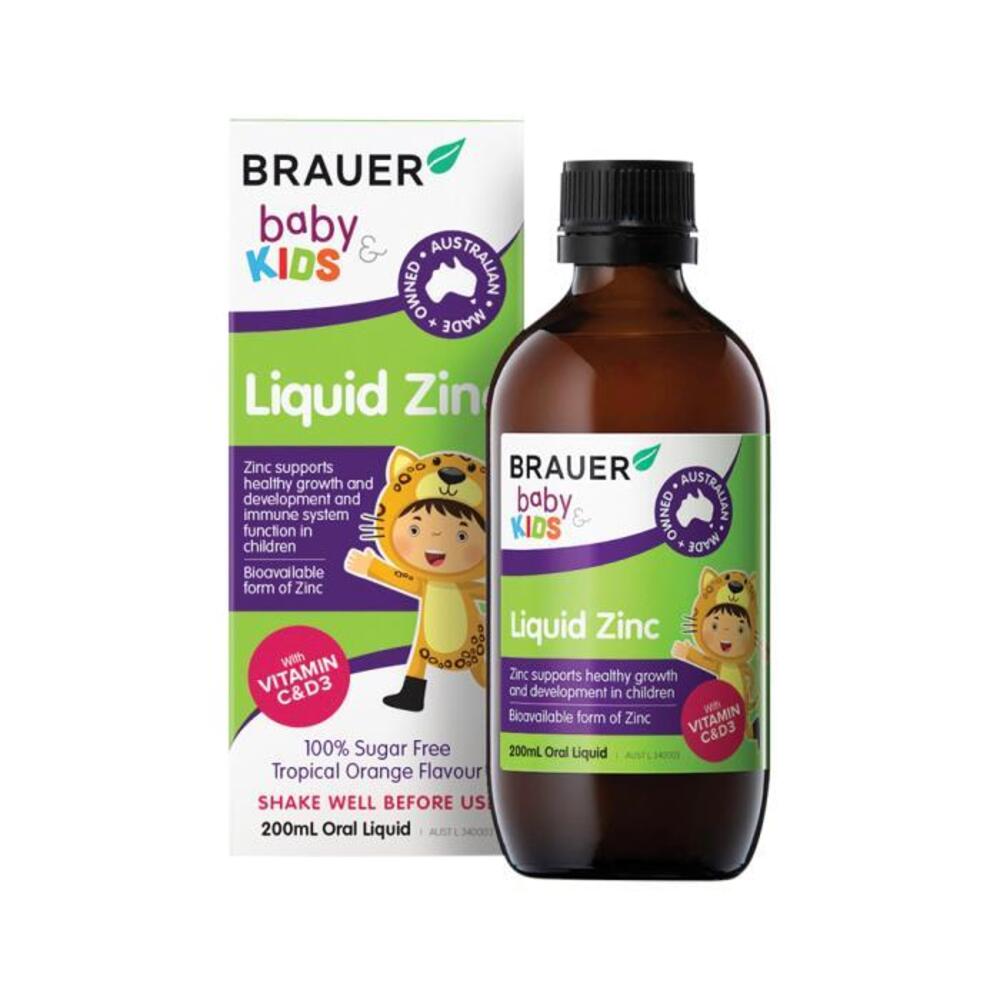 Brauer Baby &amp; Kids Liquid Zinc Oral Liquid 200ml