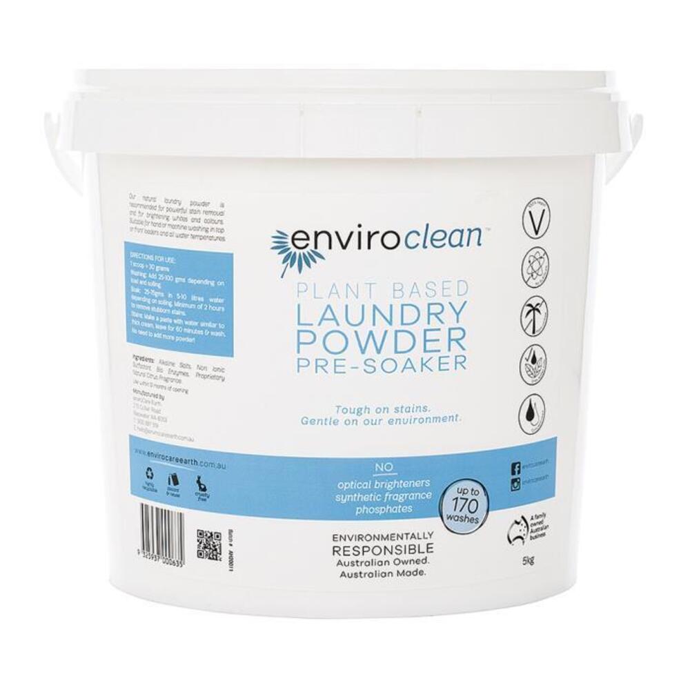 EnviroClean Plant Based Laundry Powder Pre Soaker 5kg