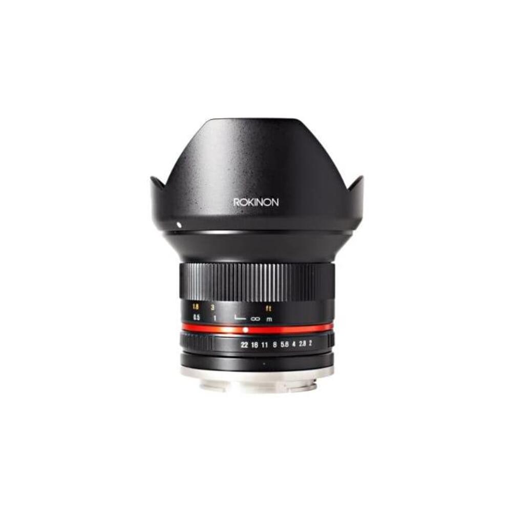 Rokinon 12mm F2.0 NCS CS Ultra Wide Angle Lens for Fuji X Mount Digital Cameras (Black) (RK12M-FX) - Fixed B00JD4TA9G