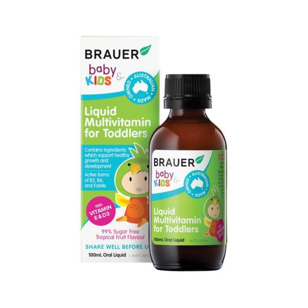Brauer Baby &amp; Kids Liquid Multivitamin for Toddlers Oral Liquid 100ml
