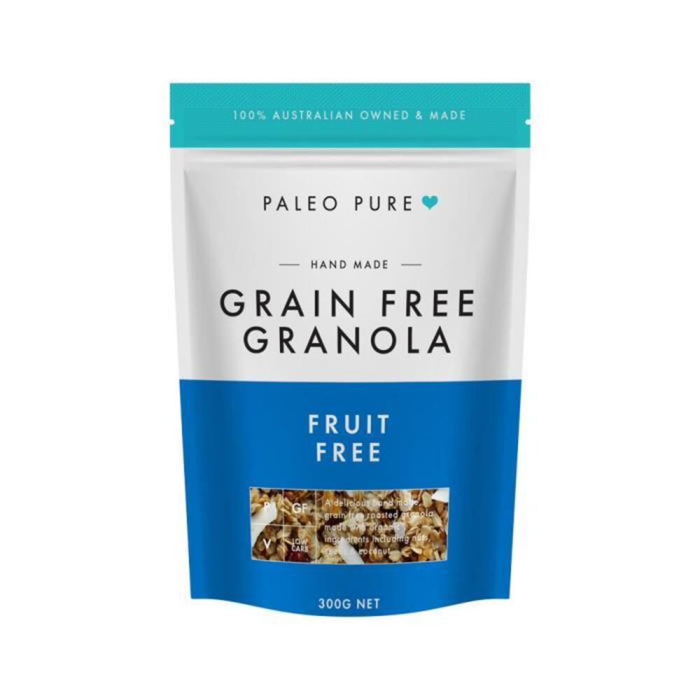 Paleo Pure Grain Free Granola Raw Fruit Free 300g