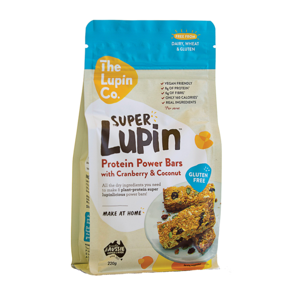 더 루핀 코. 슈퍼 루핀 프로틴 파워 바 믹스 220g, The Lupin Co. Super Lupin Protein Power Bars Mix 220g