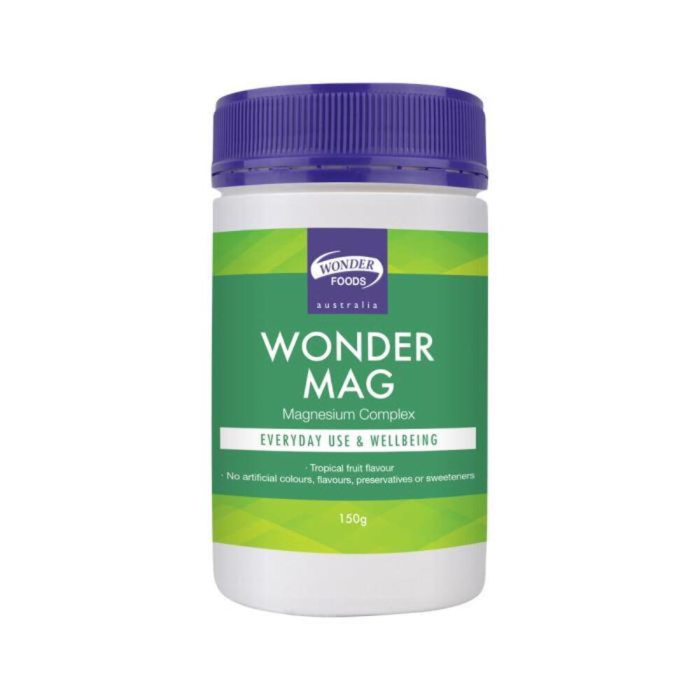 Wonder Foods Wonder Mag (Magnesium Complex) Tropical Fruit Flavour 150g