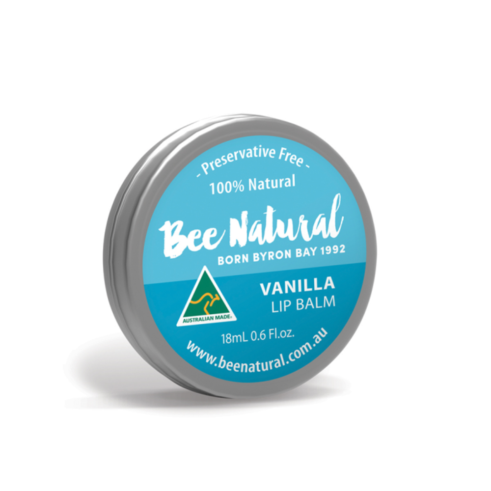 비 내츄럴 립 밤 틴 바닐라 18ml, Bee Natural Lip Balm Tin Vanilla 18ml