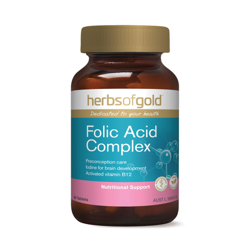 허브 오브 골드 엽산 컴플렉스 60t, Herbs of Gold Folic Acid Complex 60t