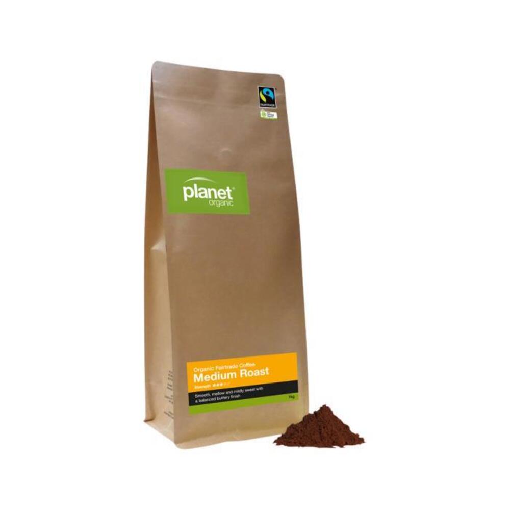 Planet Organic Organic Coffee Medium Roast Espresso Ground 1kg