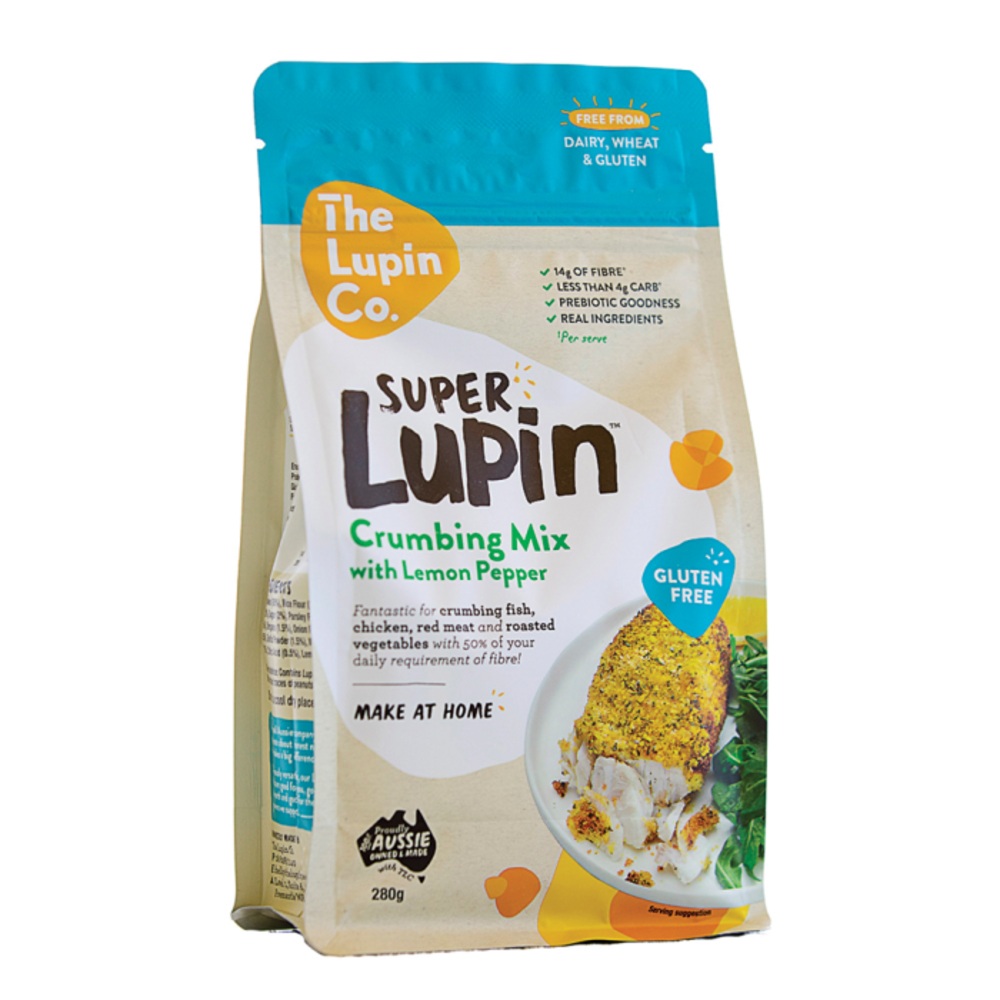 더 루핀 코. 슈퍼 루핀 크럼밍 믹스 280g, The Lupin Co. Super Lupin Crumbing Mix 280g