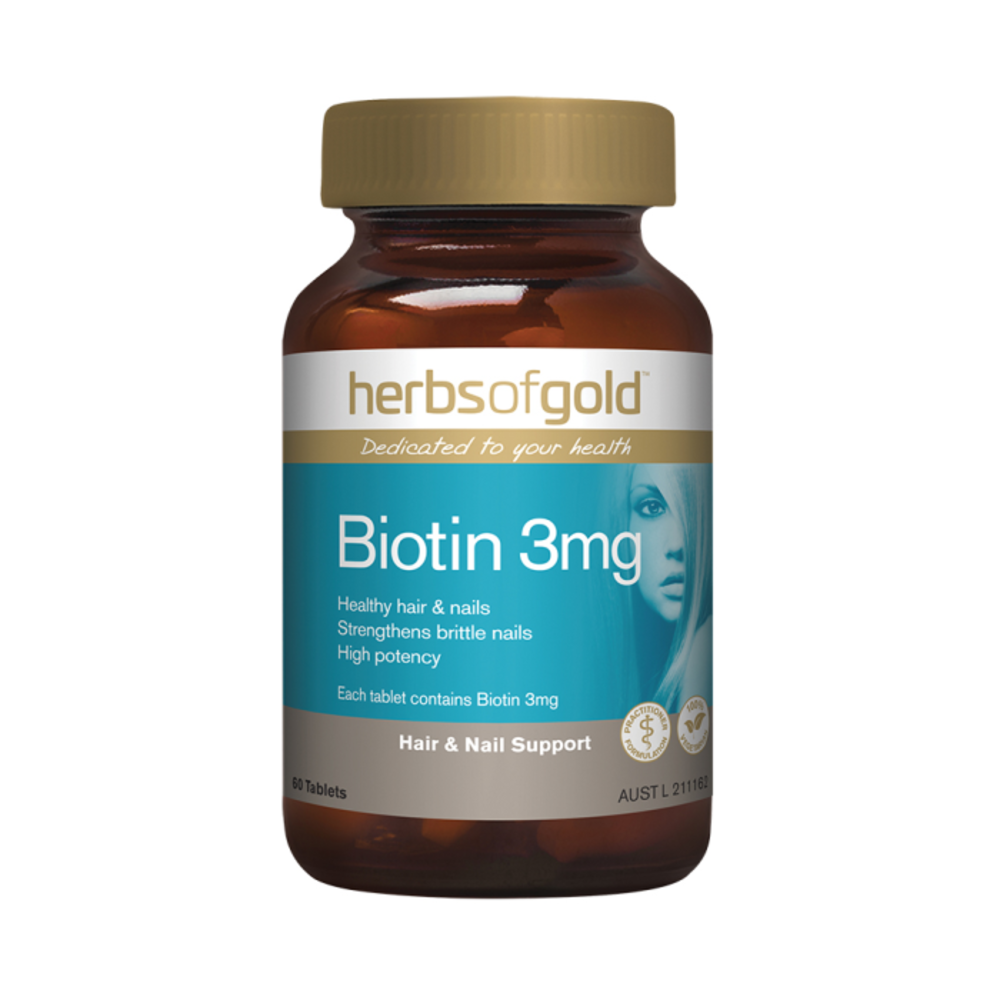 허브 오브 골드 비오틴 3mg 60t, Herbs of Gold Biotin 3mg 60t