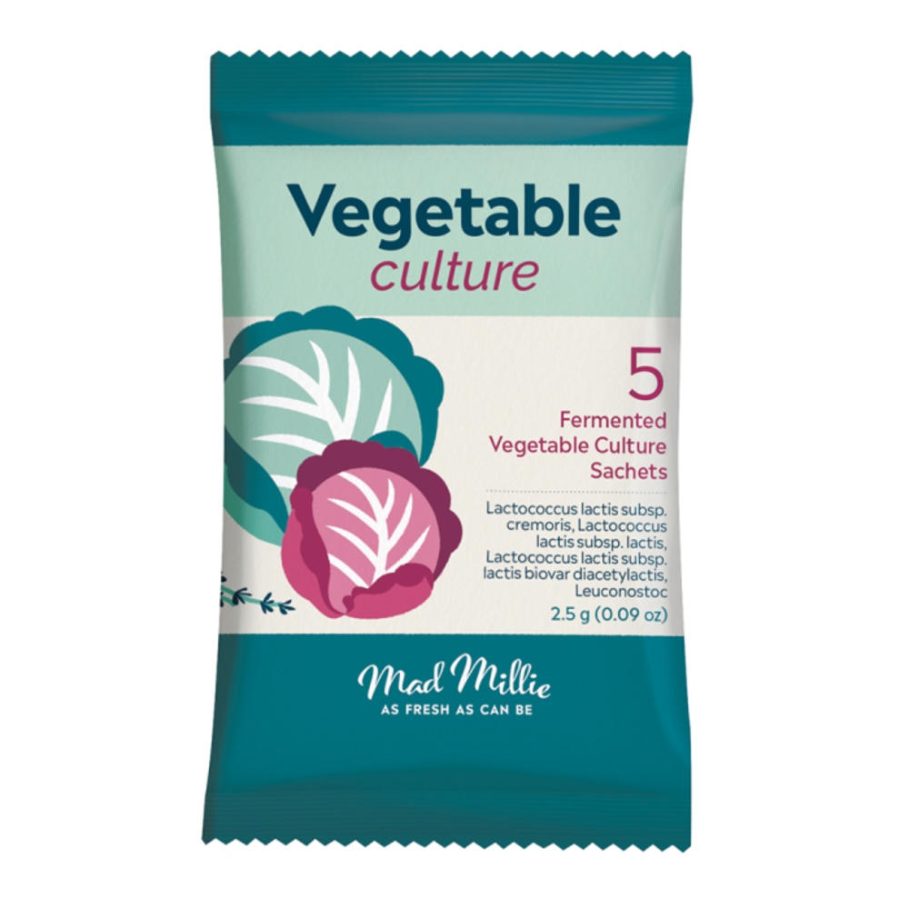 매드 밀리 베지터블 컬쳐 (퍼멘티드 사쳇 x팩, Mad Millie Vegetable Culture (Fermented) Sachets x 5 Pack