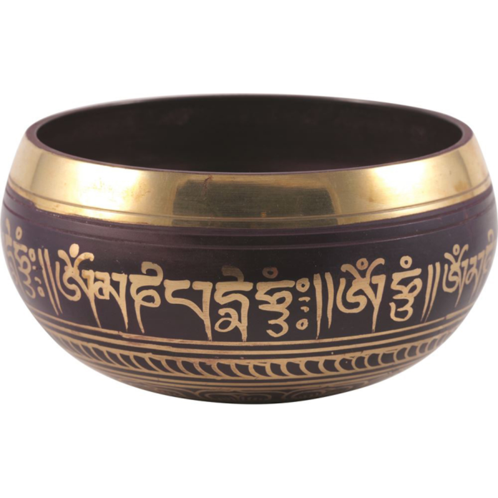 솔트코 티베탄 사이닝 보울 퍼플 라지 (14cm), SaltCo Tibetan Singing Bowl Purple Large (14cm)