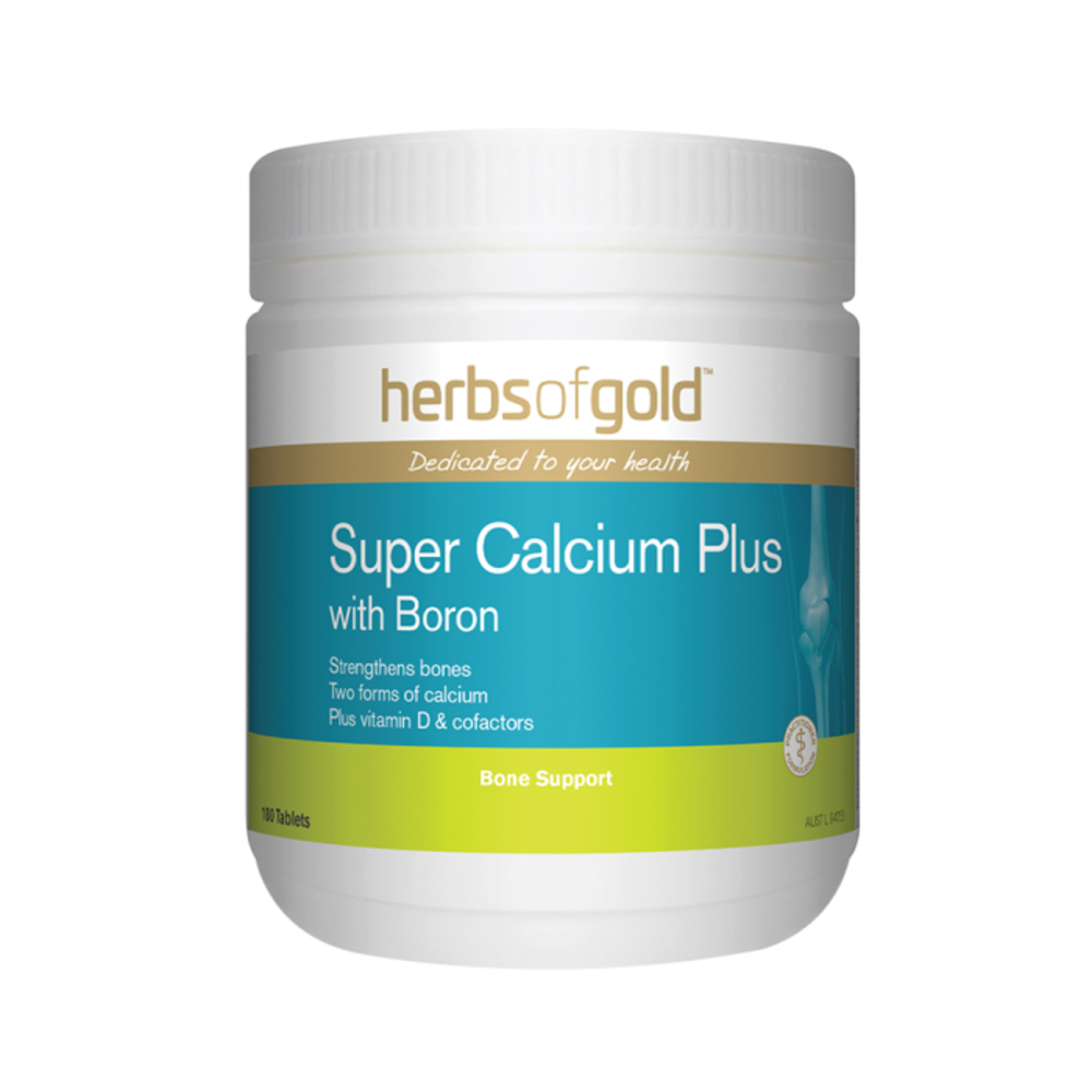 허브 오브 골드 슈퍼 칼슘 플러스 윗 보론 180t, Herbs of Gold Super Calcium Plus with Boron 180t