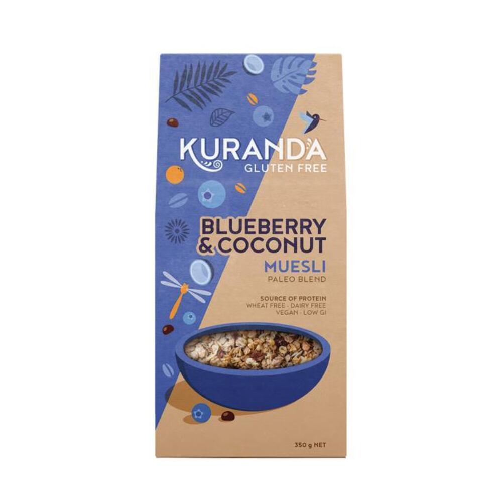 Kuranda Wholefoods Gluten Free Muesli Blueberry &amp; Coconut (Paleo Blend) 350g