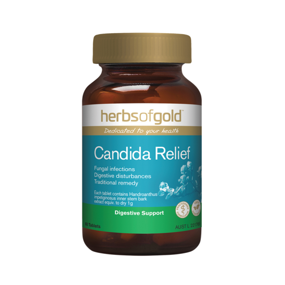 허브 오브 골드 캔디다 릴리프 60t, Herbs of Gold Candida Relief 60t