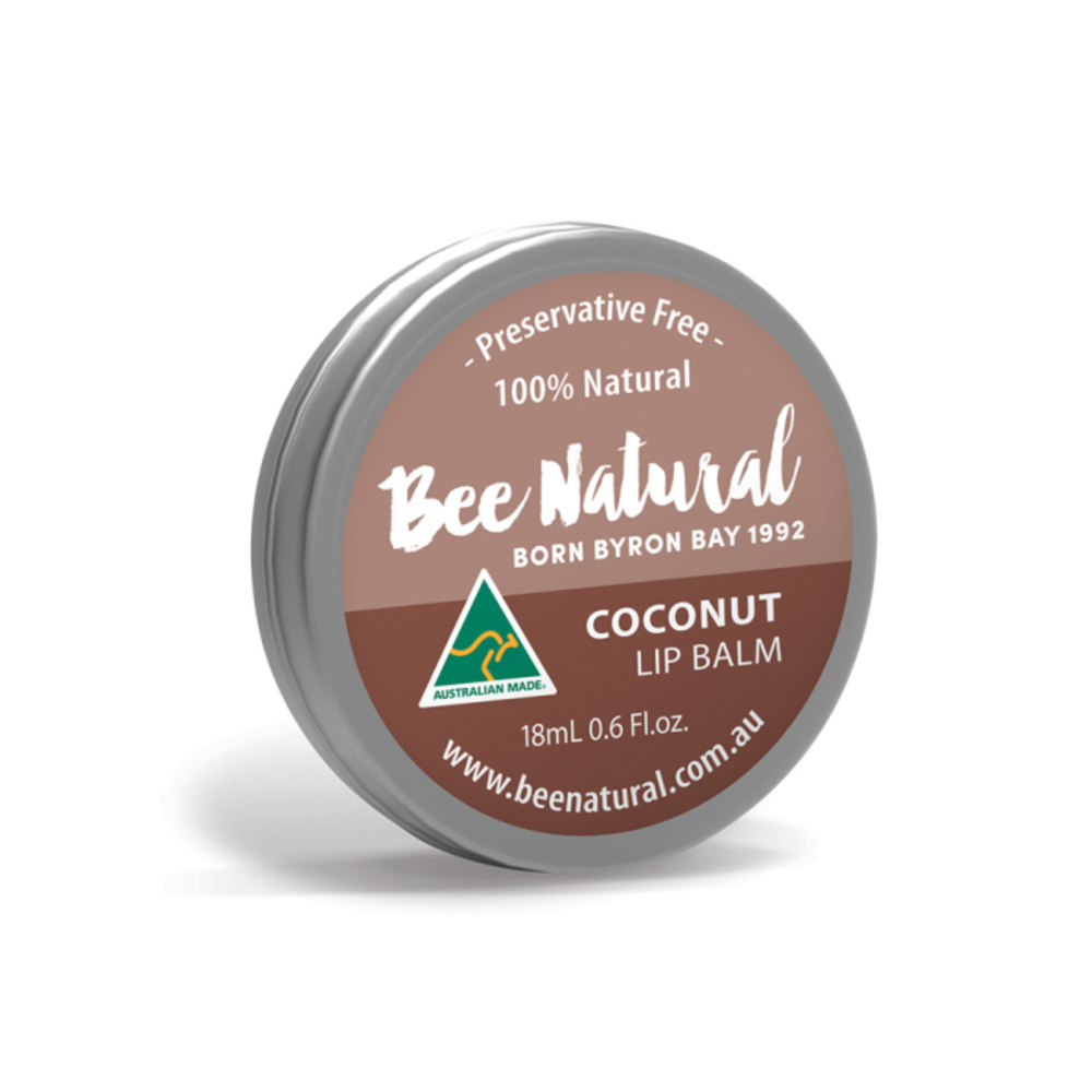 비 내츄럴 립 밤 틴 코코넛 18ml, Bee Natural Lip Balm Tin Coconut 18ml