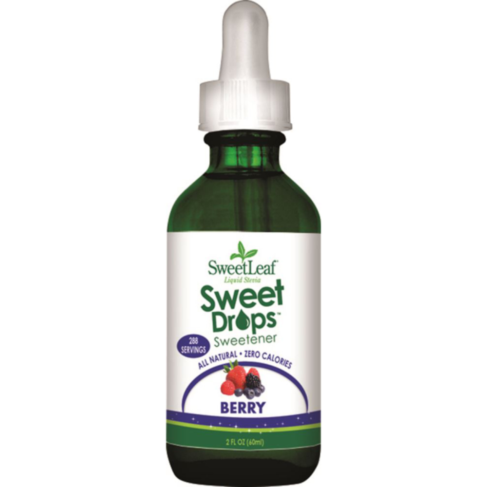 스윗 리프 스윗 드롭 스테비아 리퀴드 베리 60mL, Sweet Leaf Sweet Drops Stevia Liquid Berry 60ml