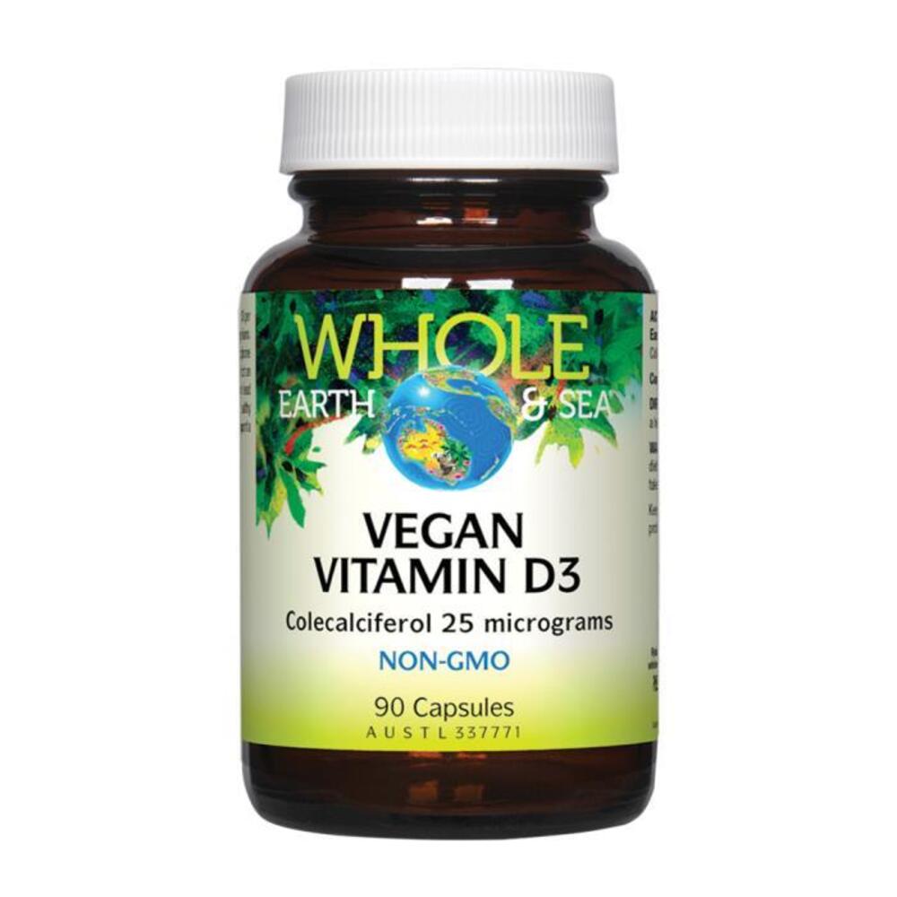 Whole Earth &amp; Sea Vegan Vitamin D3 90c