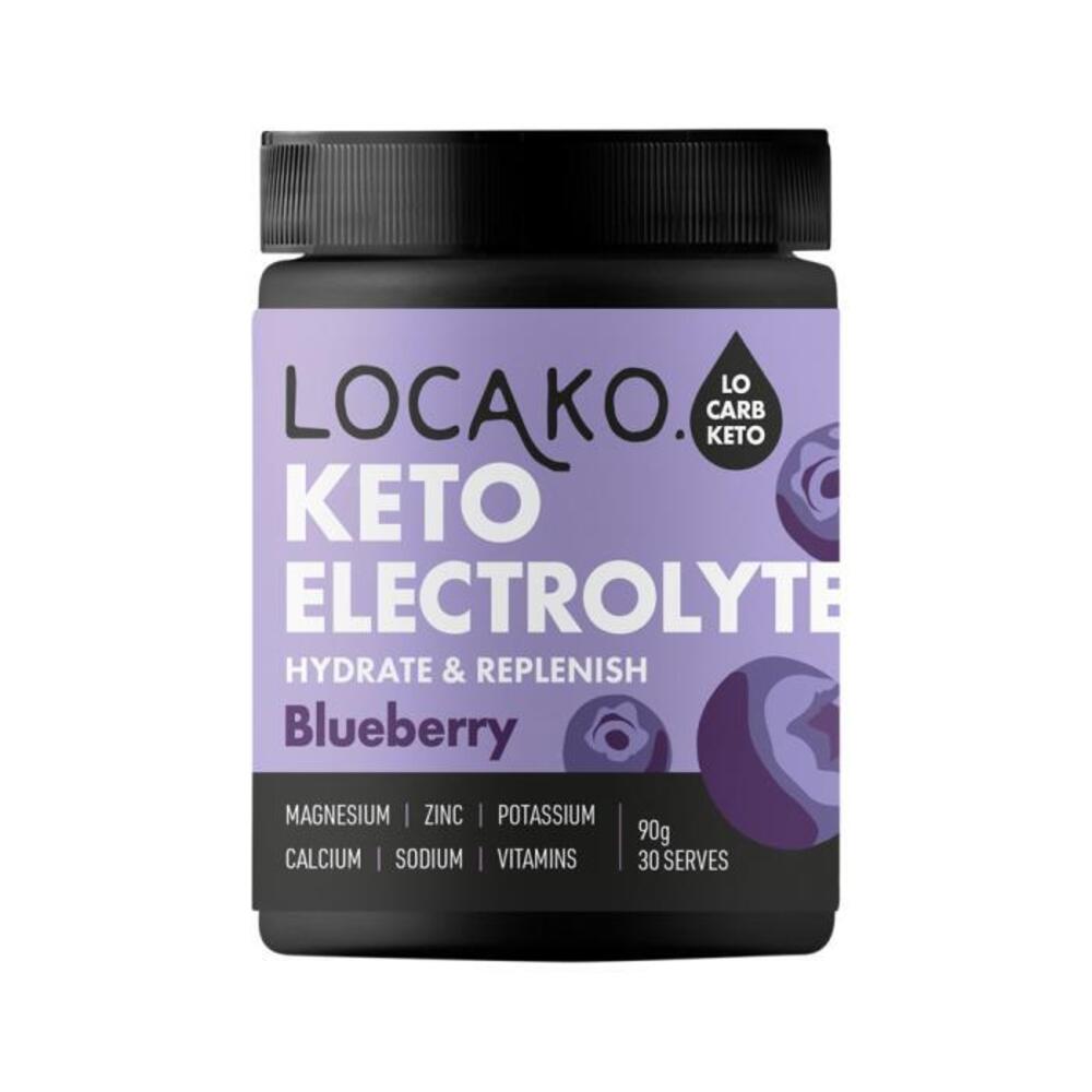 Locako Keto Electrolyte Hydrate &amp; Replenish Blueberry 90g
