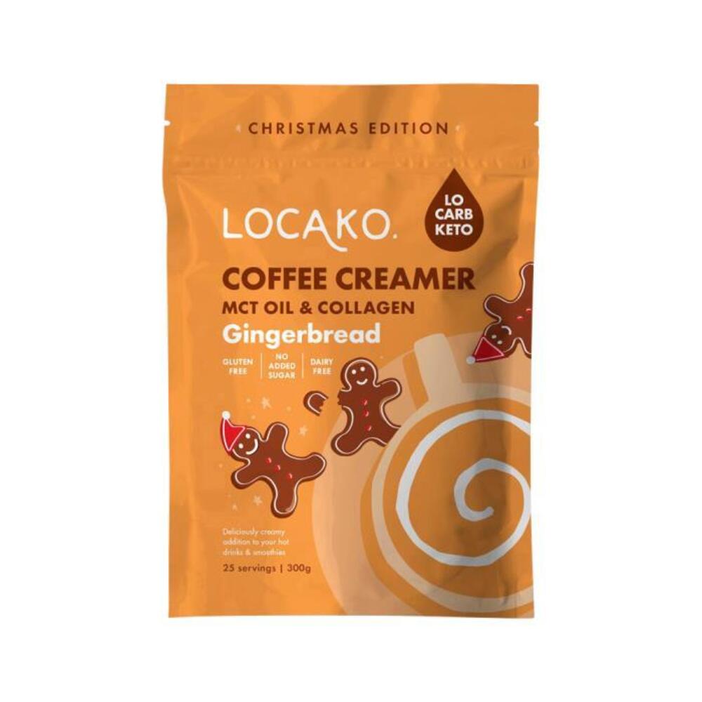 Locako Coffee Creamer Gingerbread (Enriched with MCT Oil &amp; Collagen) 300g