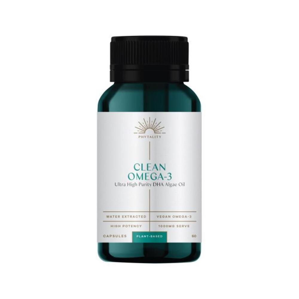 Phytality Clean Omega 3 (Ultra High Purity DHA Algae Oil) 60vc
