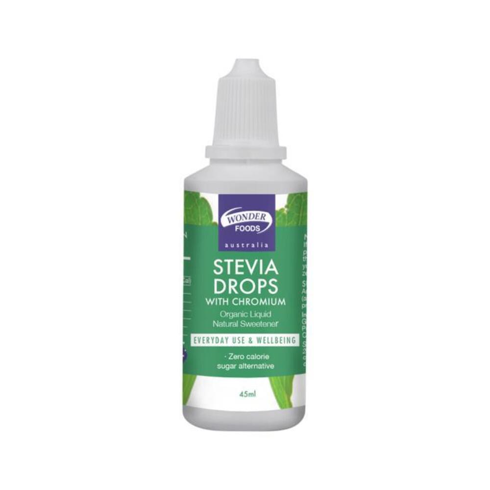 Wonder Foods Stevia Drops with Chromium 45ml