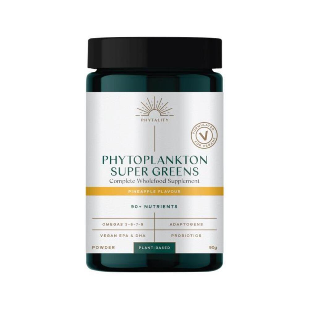 Phytality Phytoplankton Super Greens (Complete Wholefood Supplement) Powder 90g