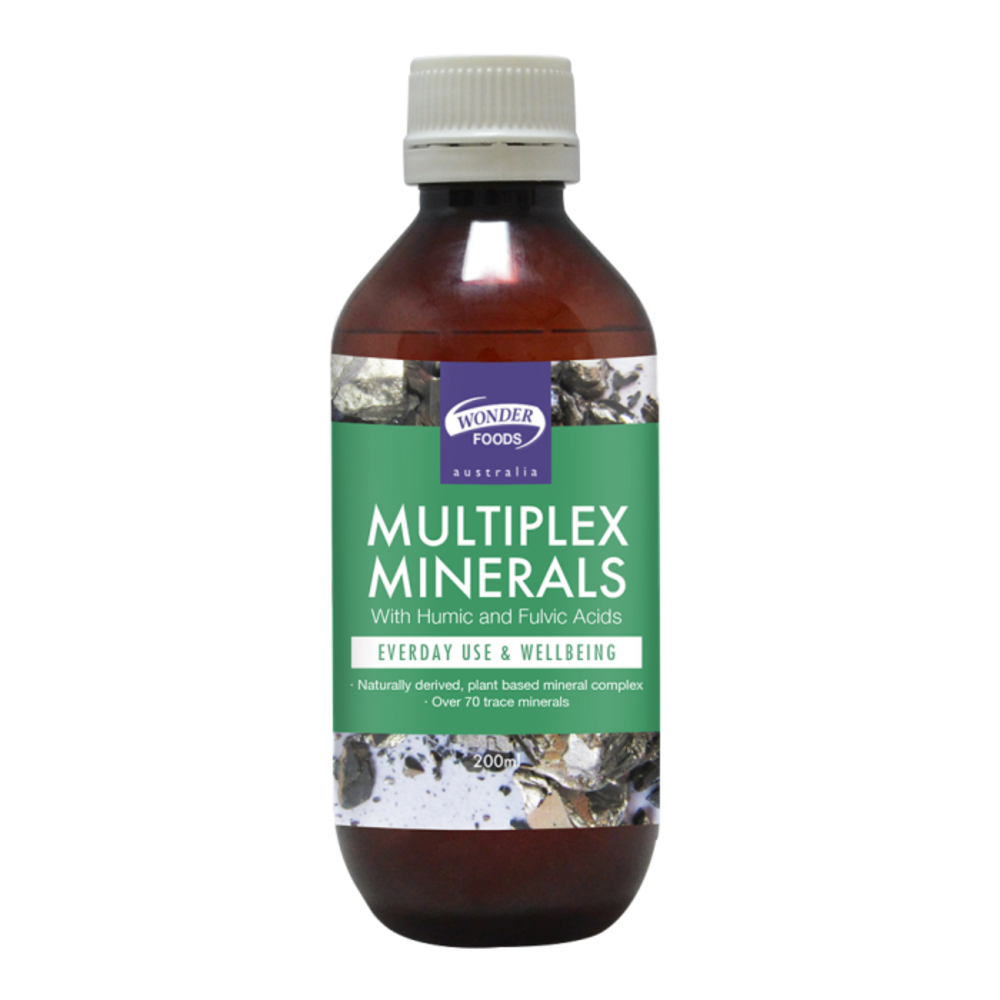 원더 푸드 멀티플렉스 미네랄 (위드 휴믹 앤 풀빅 애시드) 200ML, Wonder Foods Multiplex Minerals (with Humic and Fulvic Acids) 200ml