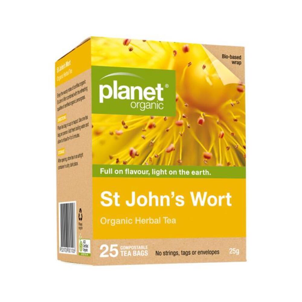 Planet Organic Organic St Johns Wort Herbal Tea x 25 Tea Bags