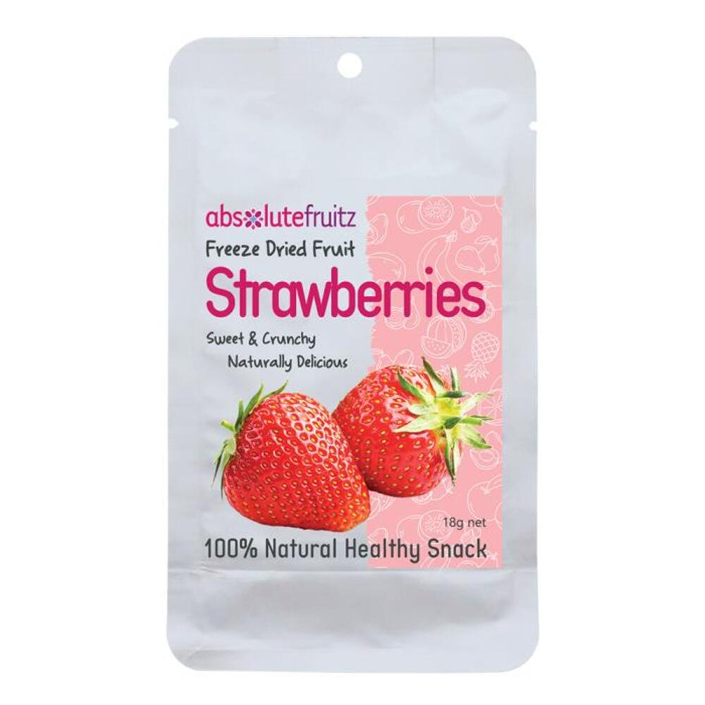 앱솔루트프룻즈 프리즈 드라이드 홀 스트로베리 18g, AbsoluteFruitz Freeze Dried Whole Strawberries 18g