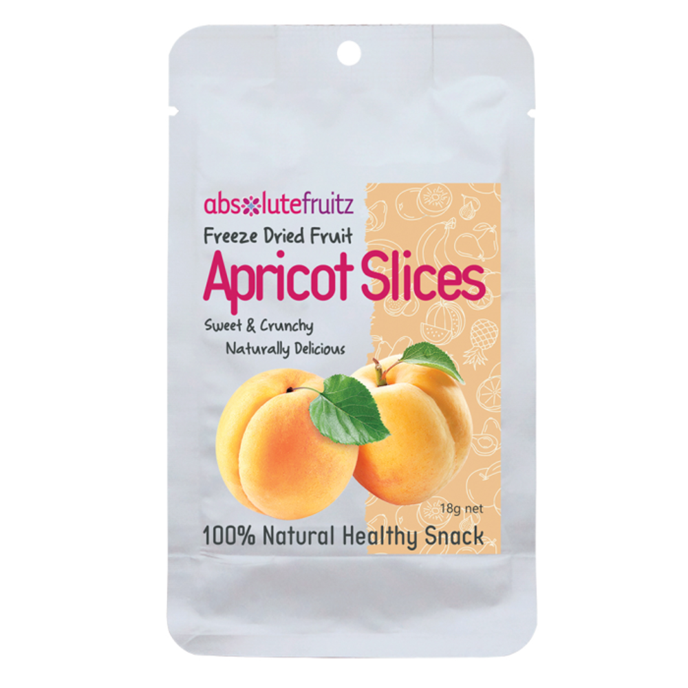 앱솔루트프룻즈 프리즈 드라이드 애프리콧 슬라이스 18g, AbsoluteFruitz Freeze Dried Apricot Slices 18g