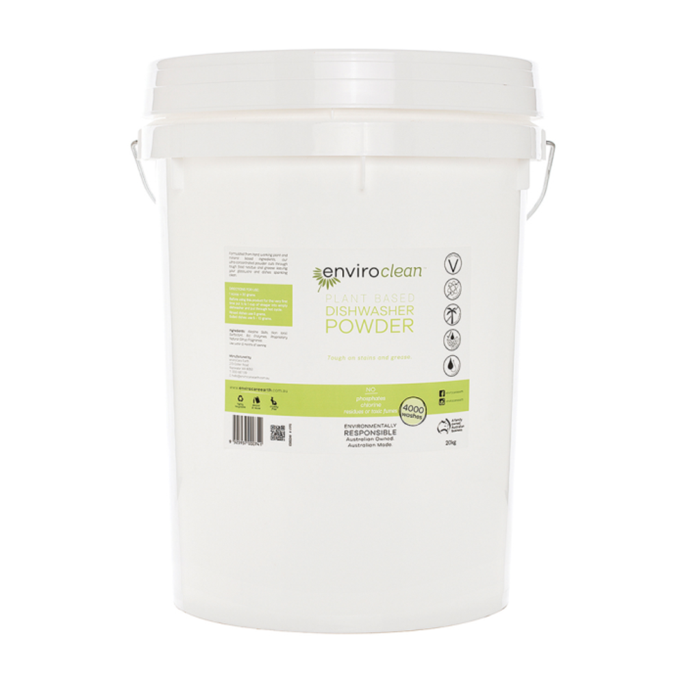 인바이로클린 플란트 베이스드 디시와셔 파우더 20kg 버켓, EnviroClean Plant Based Dishwasher Powder 20kg Bucket