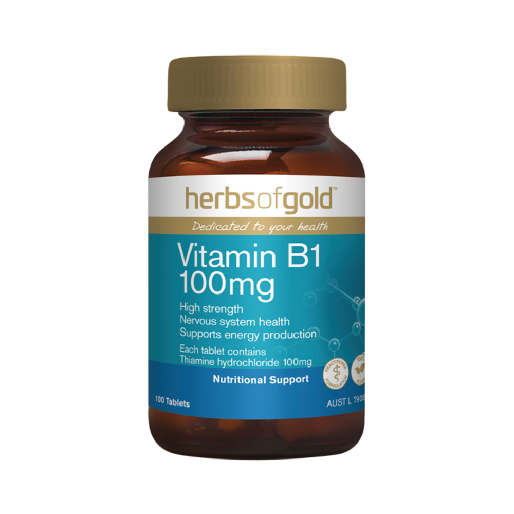 허브 오브 골드 비타민 B1 100mg 100t, Herbs of Gold Vitamin B1 100mg 100t