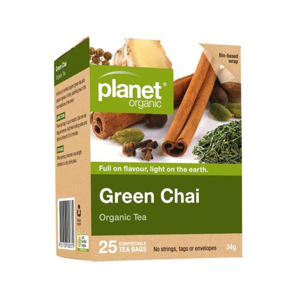 Planet Organic Organic Green Chai Tea x 25 Tea Bags