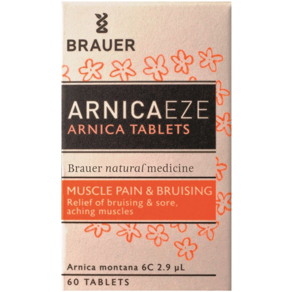 브라우어 아니카이즈 아르니카 개 (6c) 60t, Brauer ArnicaEze Arnica Tablets (6C) 60t