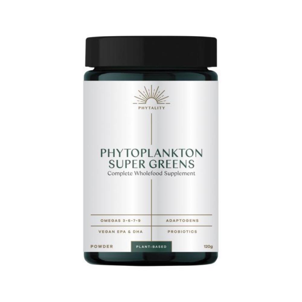 Phytality Phytoplankton Super Greens (Complete Wholefood Supplement) Powder 120g