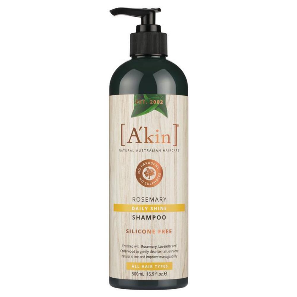 Akin 아킨 데일리 샤인 로즈마리 샴푸 500ml, Akin Daily Shine Rosemary Shampoo 500ml