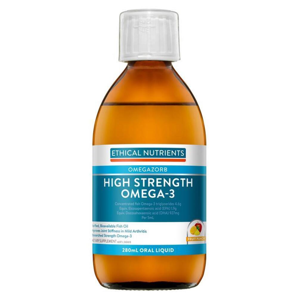 에티컬뉴트리언트 오메가조브 고함량 오메가-3 리퀴드 과일 펀치 280ml Ethical Nutrients OMEGAZORB High Strength Omega-3 Liquid (Fruit Punch) 280ml