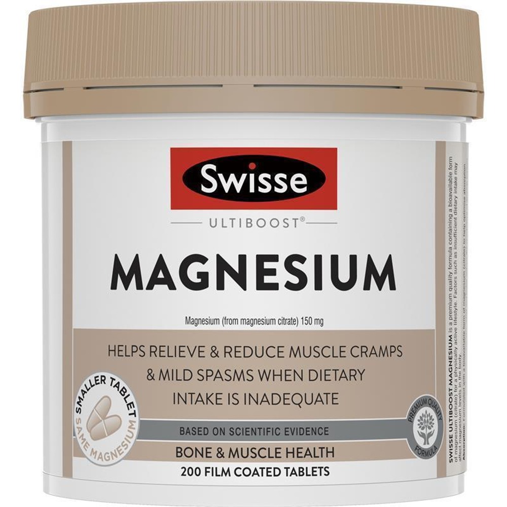 스위스 마그네슘 200 타블렛, Swisse Magnesium 200 Tablets